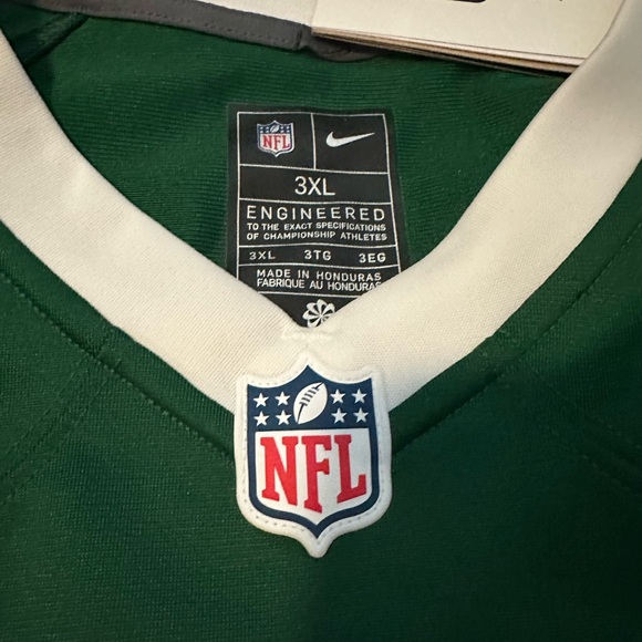 NWT NFL New York Jets Breece Hall Jersey with White Trim - Picture 3 of 13